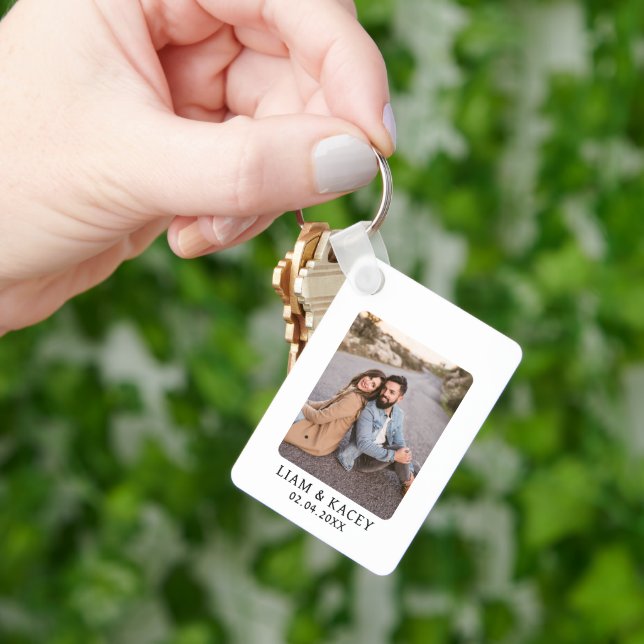 Personalised Photo Birthday Anniversary Wedding Key Ring (Hand)
