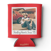 Personalised Photo Birthday Can Cooler