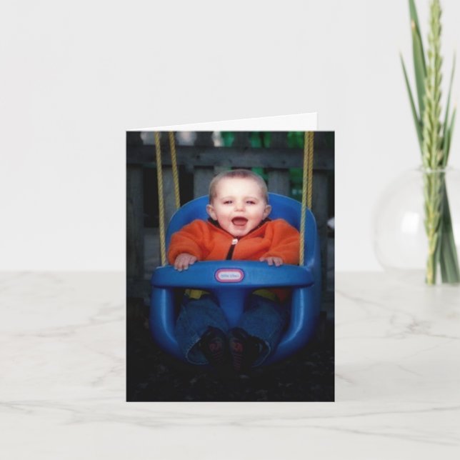 Personalised Photo Birthday Card  (Front)