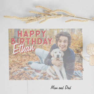 Personalised Photo Birthday Card for Kids