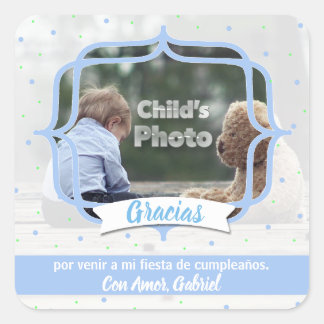 Personalised Photo Birthday Stickers