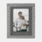 Personalised Photo Black and Grey Gingham Plaid 
