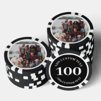 Personalised Photo Black Numbered 100 Value Game