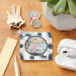 Personalised Photo Blue Watercolor Pattern Key Ring<br><div class="desc">Make your own custom made personalised unique keyring from Ricaso - add your own photograph to this Personalised Photo Blue Watercolor patterned keychain</div>
