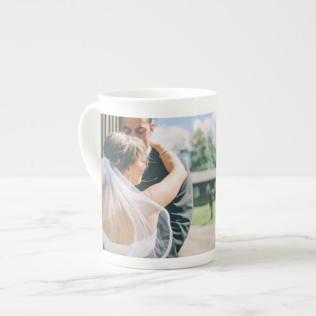 Personalised Photo Bone China Mug (Front Left)