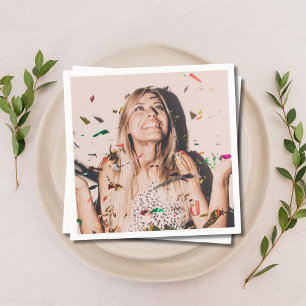 Personalised Photo Bridal Shower Napkins