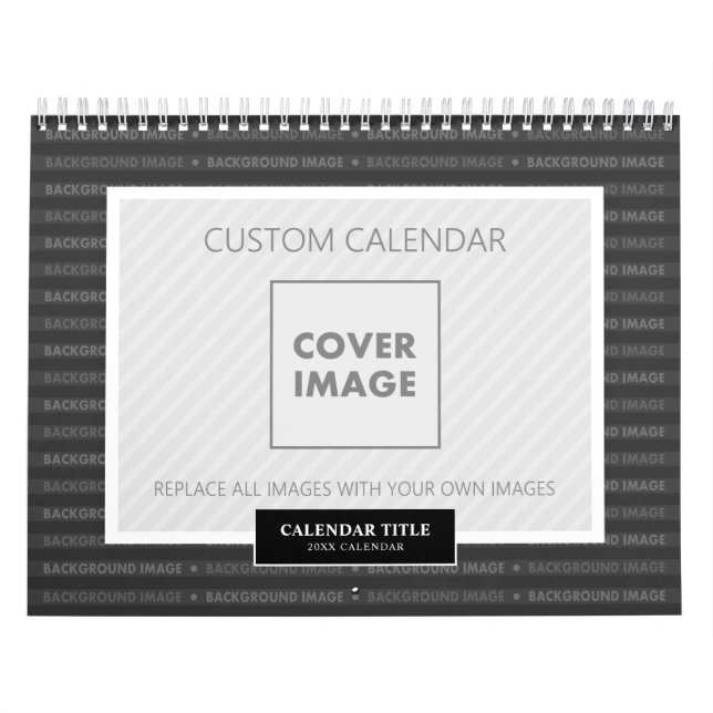 Personalised Photo Calendar 2024 Custom Background (Cover)