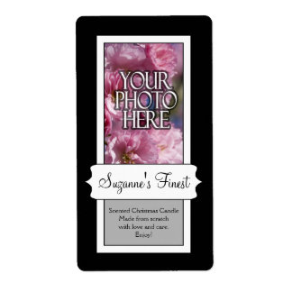 Personalised Photo Candle or Canning Jar Label