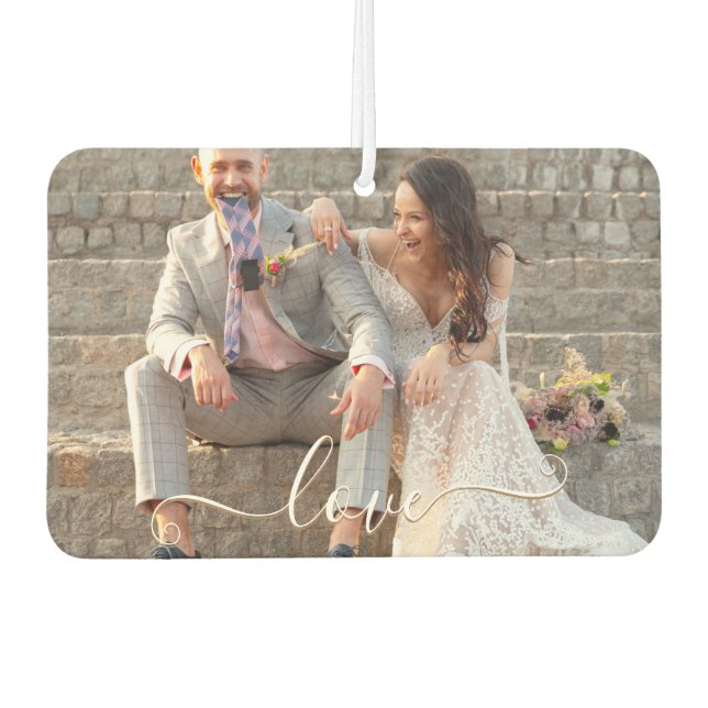 Personalised Photo Car Air Freshener (Front)