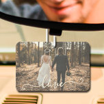 Personalised Photo Car Air Freshener<br><div class="desc">Personalise any shape air freshener with your favourite photo and CHANGE our LOVE text to anything! TIP: Put your text between the squares to retain the text swashes. Select your favourite scent, too. This air freshener makes affordable gifts for family, friends or create for yourself - great party favours, too!...</div>