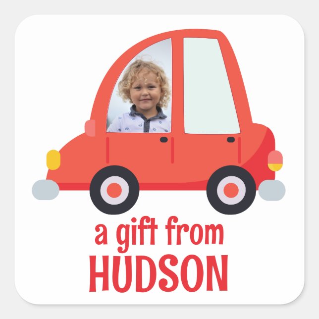 Personalised Photo Car Gift Stickers (Front)