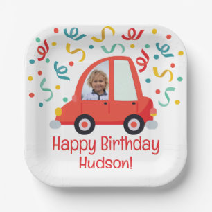 Personalised Photo Car Paper Plate