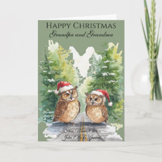 Personalised Photo Christmas Card for Grandparents