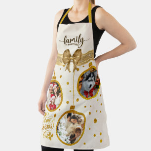 Personalised Photo Christmas Family is Everything  Apron