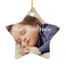 Personalised Photo Christmas Star Ornament
