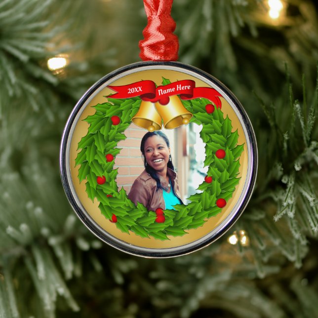 Personalised Photo Christmas Tree Ornaments (Tree)