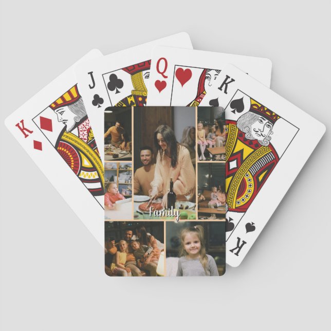 Personalised Photo Cllage Playing Cards (Back)