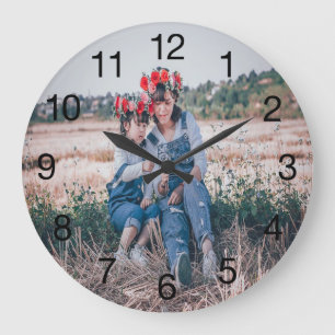 Personalised Photo Clock For Mum
