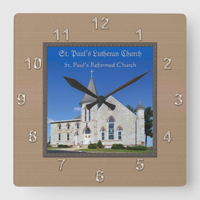 Personalised PHOTO CLOCK with Two Text Boxes (Front)