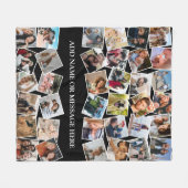 Personalised Photo Collage 36 Picture Fleece Blanket (Front (Horizontal))