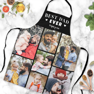Personalised Photo Collage Best Dad Apron