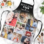 Personalised Photo Collage Best Dad Ever Apron<br><div class="desc">Personalised Best Dad Ever 7 Photo Collage Apron. Celebrate Dad’s role as the “Best Dad Ever” with this custom photo apron, a perfect fit for the foodie, grillmaster, or chef in your life. The top features "Best Dad Ever" in bold, black-and-white ombre text, with a small heart accents for a...</div>