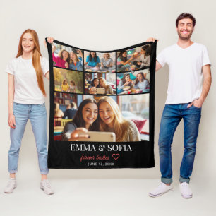 Personalised Photo Collage Birthday Throw Blanket