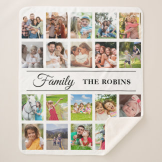 Personalised Photo Collage Blanket Photo