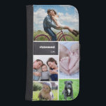 Personalised Photo Collage #blessed chalkboard Samsung S4 Wallet Case<br><div class="desc">Protect your phone and choose your most beloved photos to cover this wallet phone case. Easily customise the images,  text,  and initials.</div>