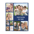 Personalised Photo Collage Blue