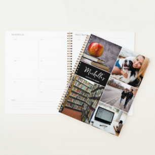 Personalised Photo Collage custom Monthly planner