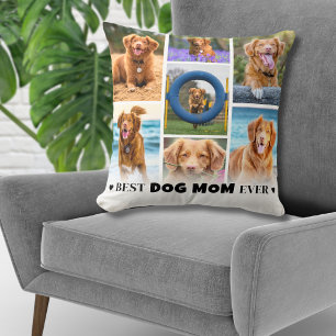 Personalised Photo Collage Dog Mum Cushion