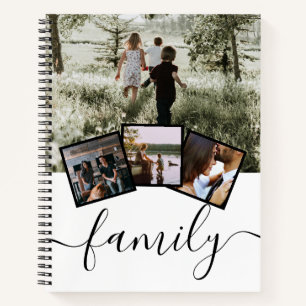 Personalised Photo Collage Family Notebook