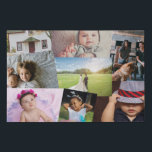 Personalised Photo Collage Faux Canvas Print<br><div class="desc">Make a Personalised family Photo keepsake wall art  - Faux Wrapped Canvas Print from Ricaso - add your own photographs - photo collage keepsake gifts</div>