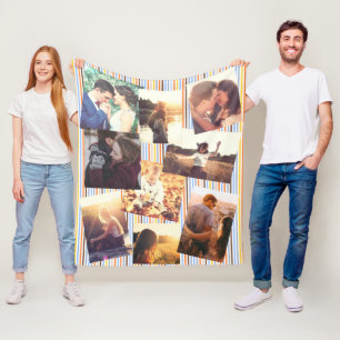Personalised Photo Collage Fleece Blanket