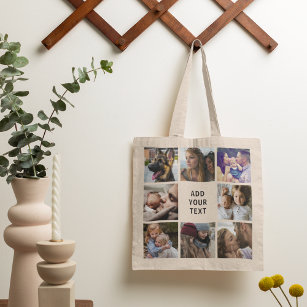 Personalised Photo Collage Friends Family Tote Bag