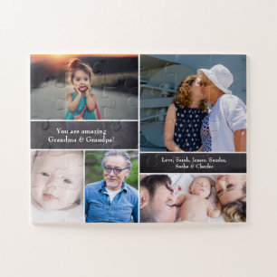 Personalised, Photo Collage, Grandparents Jigsaw Puzzle