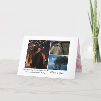 Personalised Photo collage greeting card