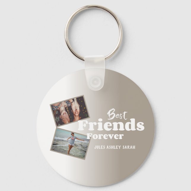Personalised Photo Collage Key Ring (Front)