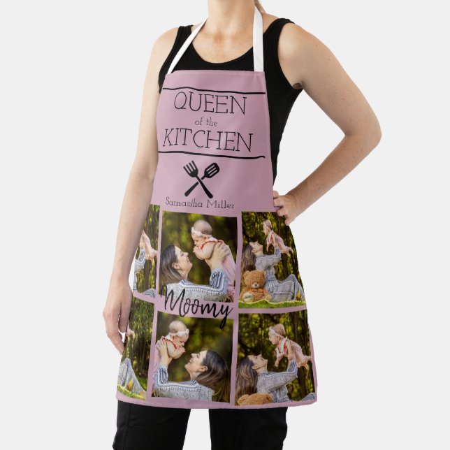 Personalised Photo Collage Kitchen Apron (Insitu)