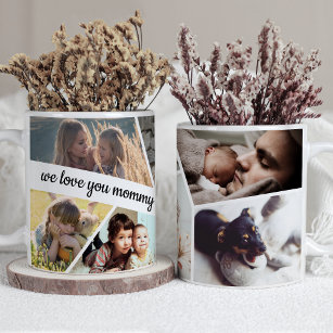 Personalised Photo Collage Love Mum Family Coffee Mug