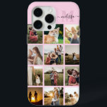 Personalised Photo Collage Monogram iPhone 15 Pro Max Case<br><div class="desc">Personalised Photo Collage Monogram iPhone Case</div>