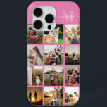 Personalised Photo Collage Monogram iPhone 15 Pro Max Case<br><div class="desc">Personalised Photo Collage Monogram iPhone Case</div>