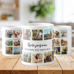 Personalised Photo Collage Mug With Custom Text<br><div class="desc">Create your own photo collage mug for any occasion,  whether that is a gift for family and friends or personalised keepsake with your monogram name. Simple and easy to add your own custom text and pictures.</div>