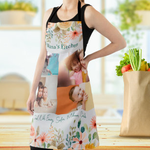 Personalised Photo Collage Nana Grandma's Kitchen Apron