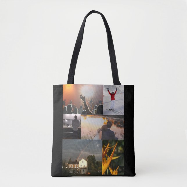 Personalised Photo Collage Print Tote Bag (Front)