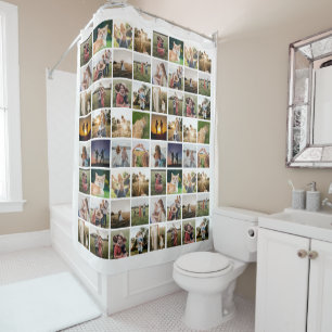 Personalised Photo Collage Shower Curtain