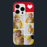 Personalised Photo Collage With Heart iPhone 16 Pro Case<br><div class="desc">Make a Personalised Photo keepsake phone case with love heart detail from Ricaso - add your own photographs - photo collage keepsake gifts

available for many styles - choose your option in the drop down menu</div>