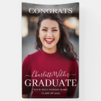 Personalised Photo Congrats Graduate Banner