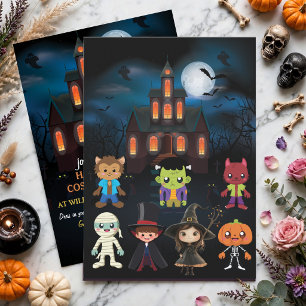 Personalised Photo Costume Party Halloween Kids Invitation